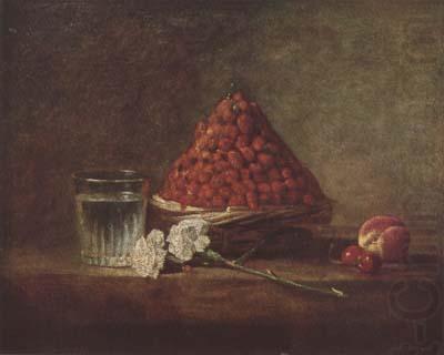 Jean Baptiste Simeon Chardin Still Life with Basket of Strawberries (mk08) china oil painting image